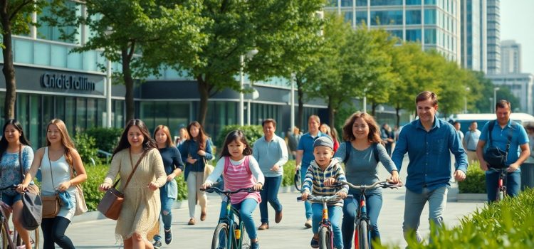 Mobilità attiva, impatto di camminare e pedalare sulla salute urbana. Esplorazione di progetti cittadini e dati scientifici sui vantaggi per adulti e bambini.